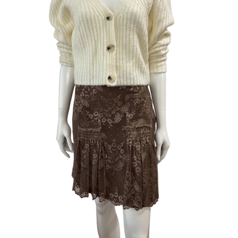Whimsigoth Romantic Philosophy Di Alberta Ferretti Y2K Lace Skirt